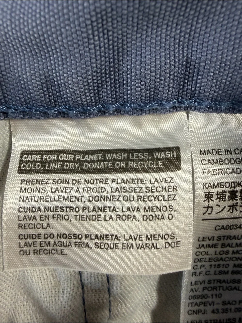 Levi's Dusty Blue 514 Relaxed Straight Pants